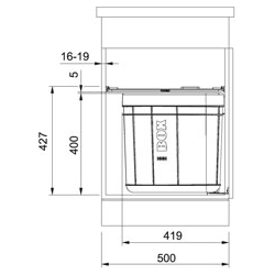 Sortownik odpadów Franke SOLO 50 21.0030.542